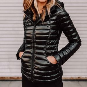 Lululemon "Pack it" Black Shine Packable Jacket